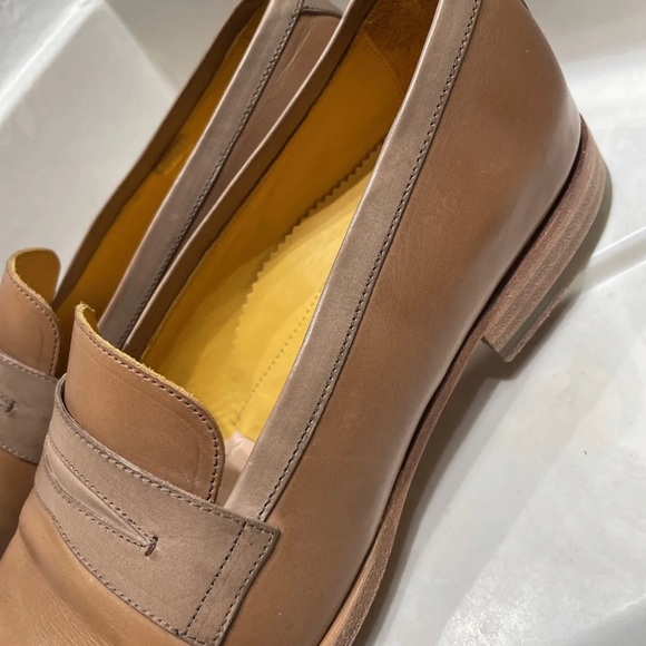 Undandy Dress Shoes EU 43 US 9 Tan Calf Genuine Leather Oxford Chelsea Boots - Picture 2 of 6